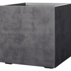 DEROMA MILLENIUM 208-618 PLANTEKASSE PLASTIK ANTRACITGRÅ 25X25X25 CM