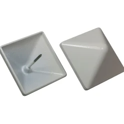 KOKILLE PYRA 94 STOLPEHAT ALUMINIUM HVID 94 X 94 MM