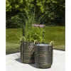 OUTRIUM MAISON FLETKRUKKE POLYRATTAN BRUN/SORT H50 X Ø45 CM