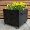 PLUS BLOMSTERKASSE SORT 45 X 50 X 46 CM