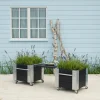 PLUS CUBIC BLOMSTERKASSE SORT 45 X 46 X 50 CM