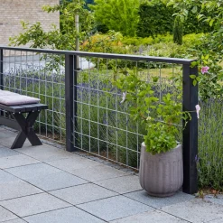 PLUS ESPALIER STÅL GALVANISERET LOOK 80 X 140 CM