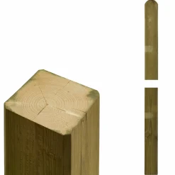 PLUS MULTISTOLPE TRYKIMPRÆGNERET NTR KLASSE A NATUR 7 X 7 X 148 CM