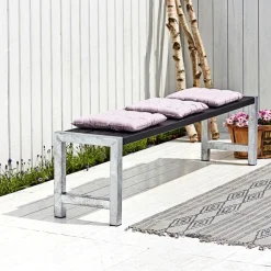 PLUS PLANKEBÆNK SORT 176 CM