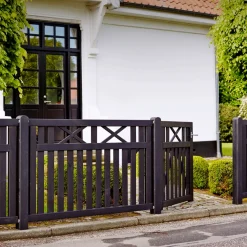 PLUS VINESSE TRÆHEGN FUNGICIDBEHANDLET OG GRUNDMALET SORT 150 X 96 CM