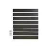 SKAGEN SYSTEMHEGN PANEL SORT ALUMINIUM 0.60 X 92 X 86 CM