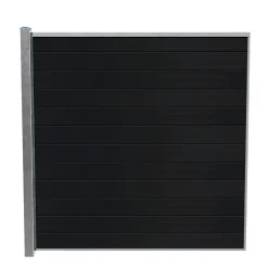 WIMEX LIVØ PRIME V-PROFIL HEGNSFAG MAT SORT 189.50 X 180 CM